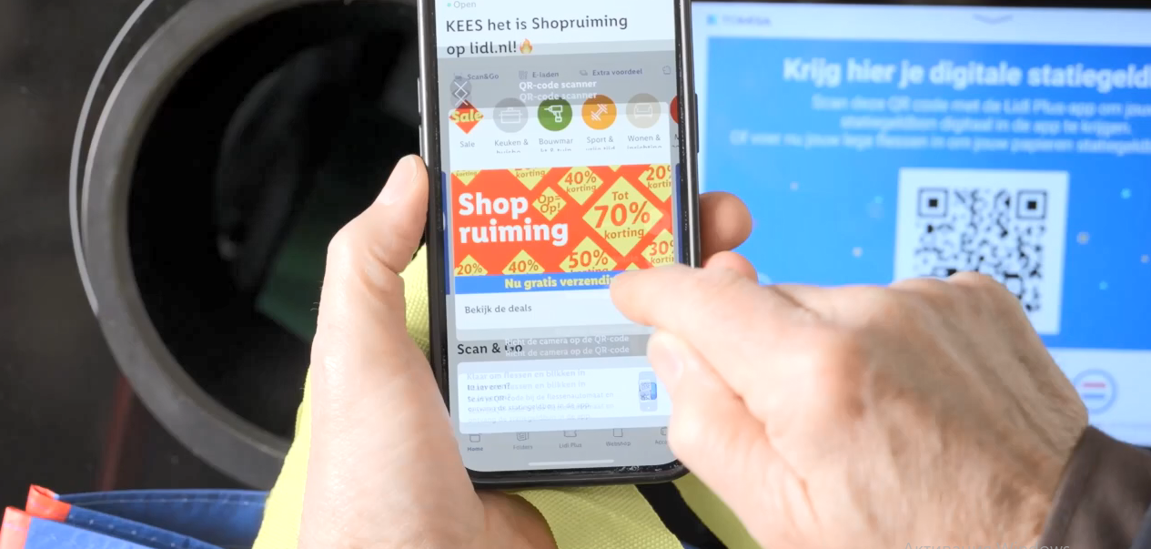 Containers recycling made easier: Lidl goes paperless