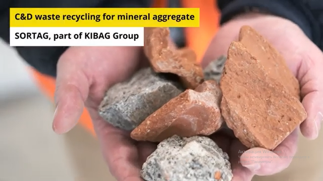 98% mineral purity achieved in construction and demolition waste recycling