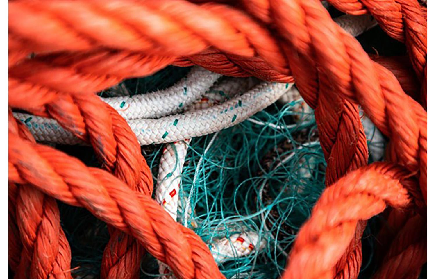 Recycled fishing nets turned into high-performance ropes